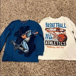 Boys long sleeved shirts